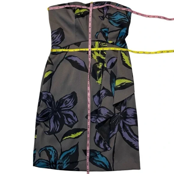 Kensie Strapless Floral Cocktail Dress – Size 4 - Picture 5 of 8